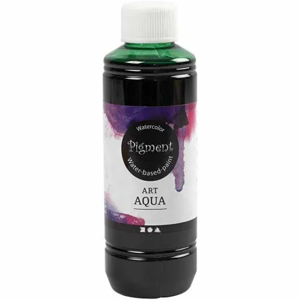 Nestemäinen vesiväri, vihreä, 250 ml / 1 kpl.