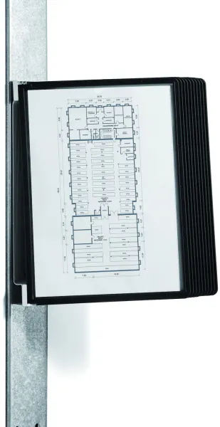 Durable Vario magnet wall 10 rekisteröintijärjestelmä musta A4