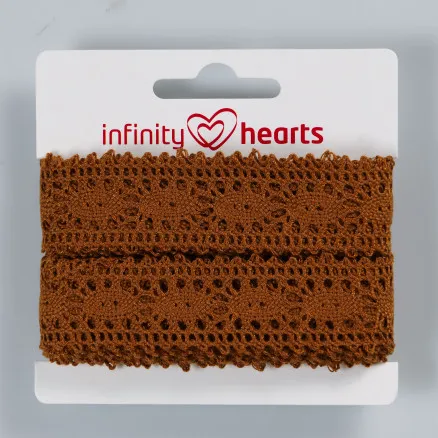 Infinity Hearts Pitsibändi Polyesteri 25mm 4 Ruskea - 5m