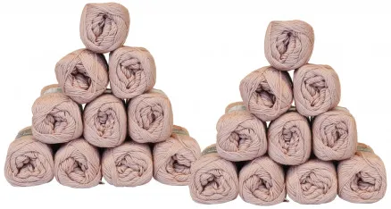 Mayflower Cotton 8/4 Lankapaketti Yksivärinen 1489 Pölyinen Vaaleanpunainen - 20 kpl - Mayflower Cotton 8/4 Lankapaketti Yksivärinen 1489 Pölyinen Vaaleanpunainen - 20 kpl