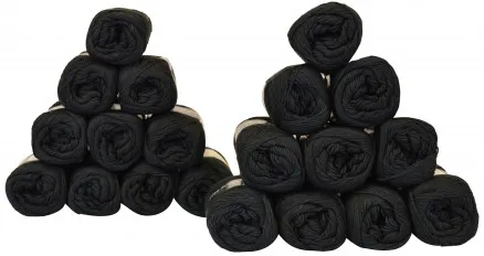 Mayflower Cotton 8/4 Lankapaketti Yksivärinen 1443 Musta - 20 kpl - Mayflower Cotton 8/4 Lankapaketti Yksivärinen 1443 Musta - 20 kpl