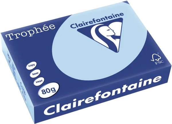 Q-connect Trophee kopiopaperi A4 80g pastellinsininen 500 arkkia